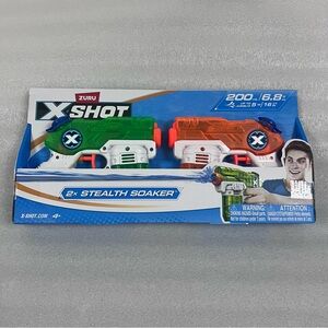 Zuru X-Shot Water Gun Blaster 2x Small Stealth Soaker Water Blaster Up To 16 FT